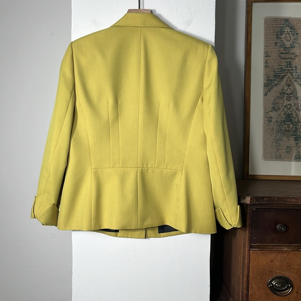 Jones Wear Yellow Blazer Suit Jacket - Picture 7 of 7
